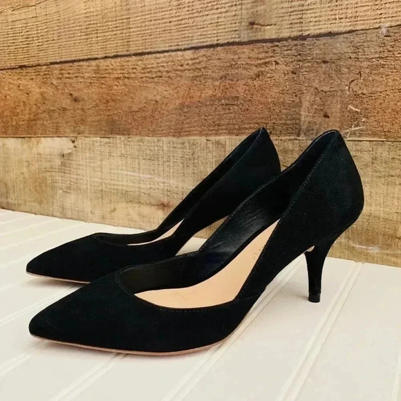 LOEFFLER RANDALL SUEDE JOLIE PUMP BLACK KID - Picture 3 of 8